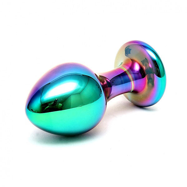 Sensual Multi Coloured Glass Melany Anal Dildo - Tease & Please