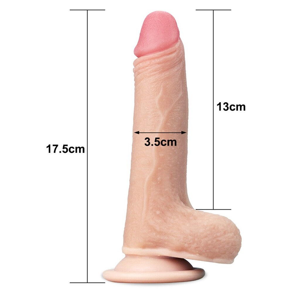 Lovetoy Sliding Skin Dildo 7 Inch - Tease & Please
