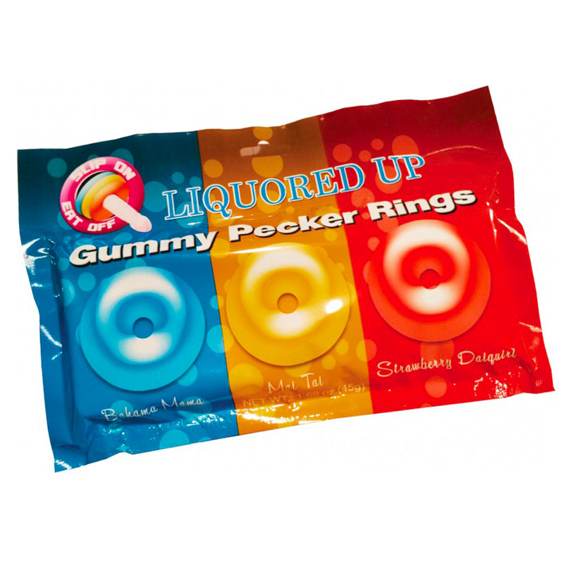 Liquored Up Gummy Pecker Cock Rings - Tease & Please