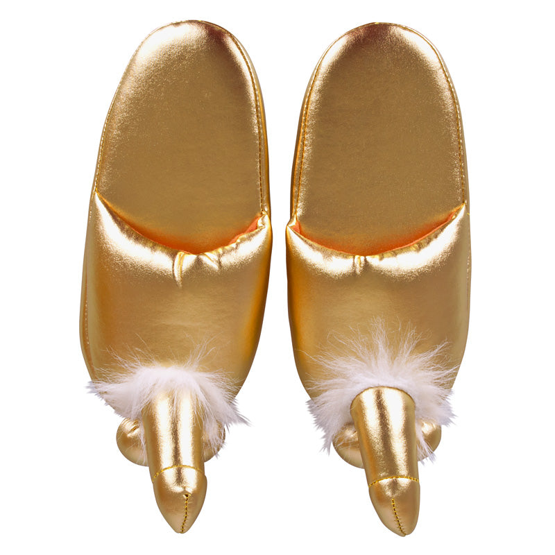 Golden Penis Slippers - Tease & Please