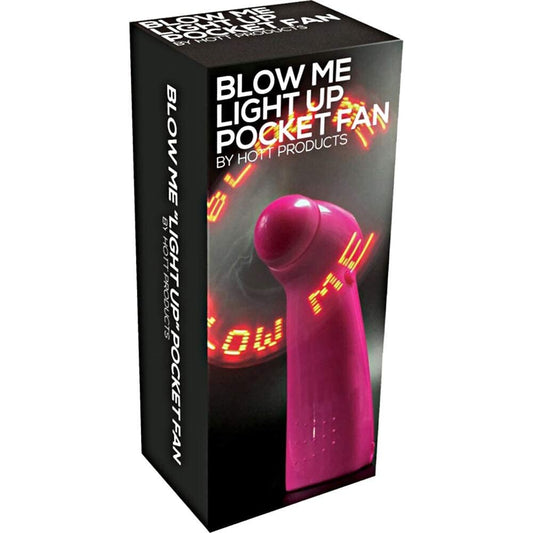 Blow Me Light Up Pocket Fan Pink - Tease & Please