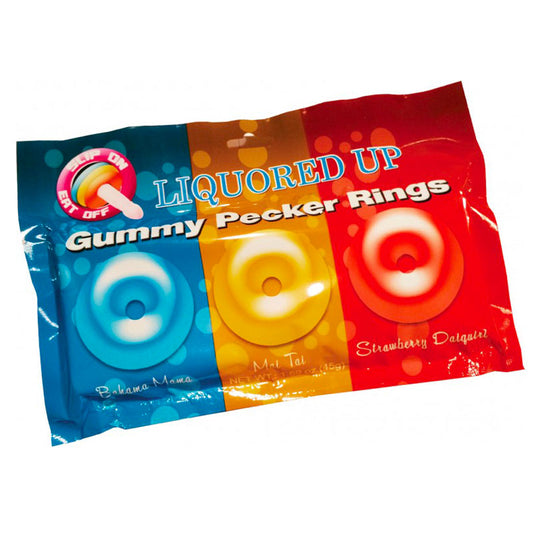 Liquored Up Gummy Pecker Cock Rings - Tease & Please