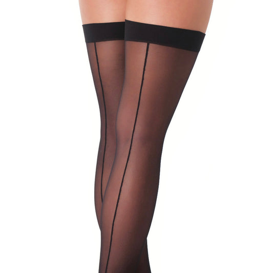 Black Sexy Stockings With Seem - Tease & Please
